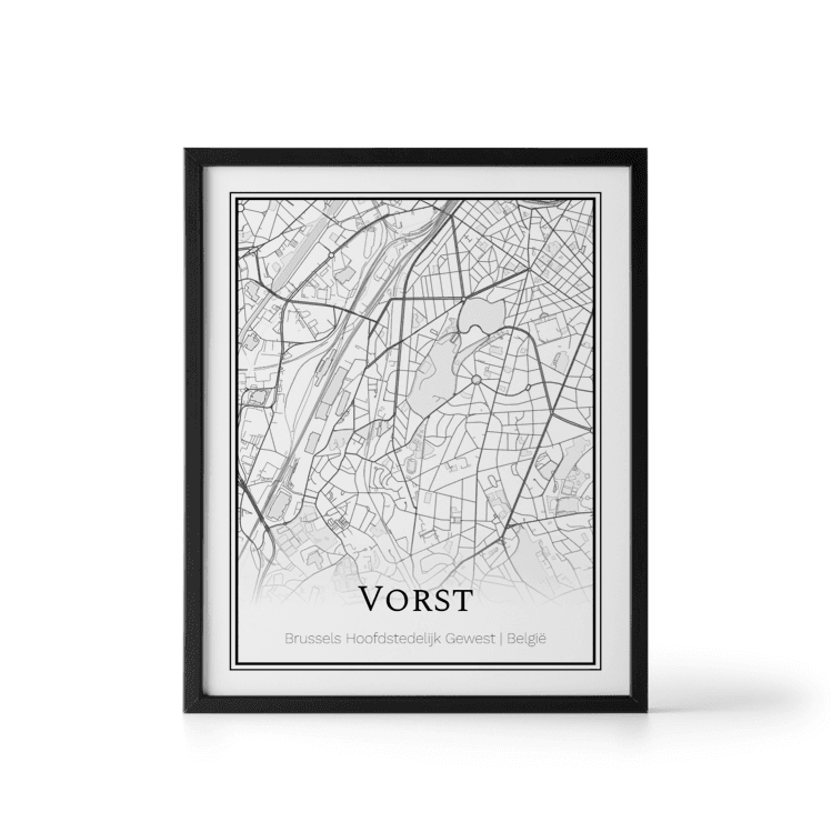 Plattegrond Vorst poster