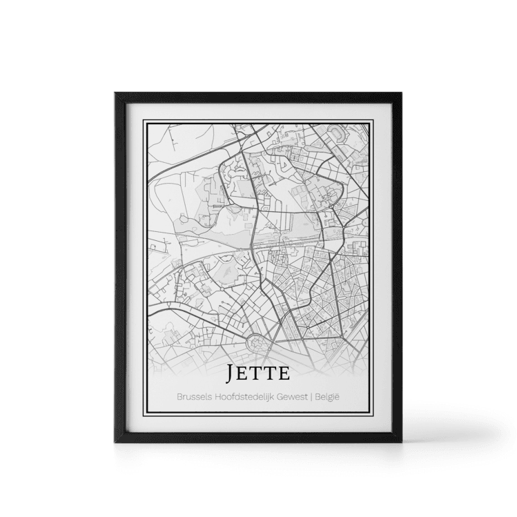 Plattegrond Jette poster