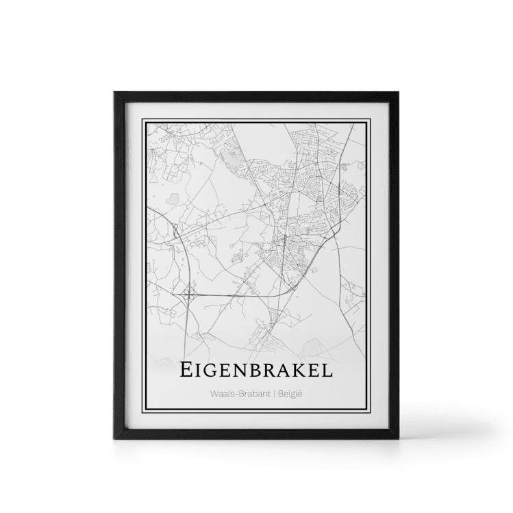 Plattegrond Eigenbrakel poster