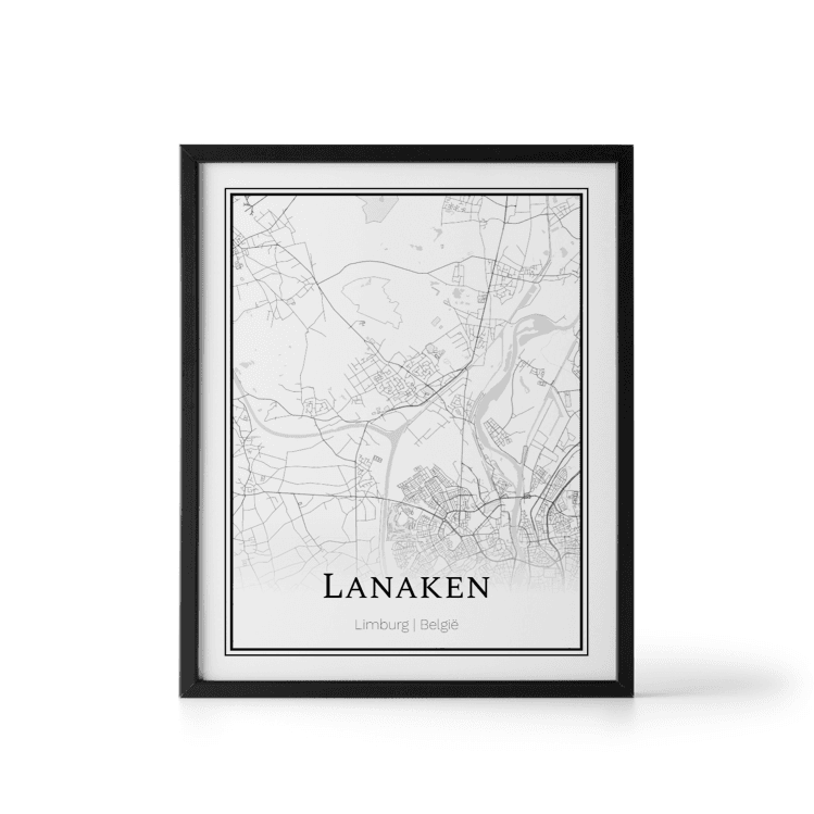 Plattegrond Lanaken poster