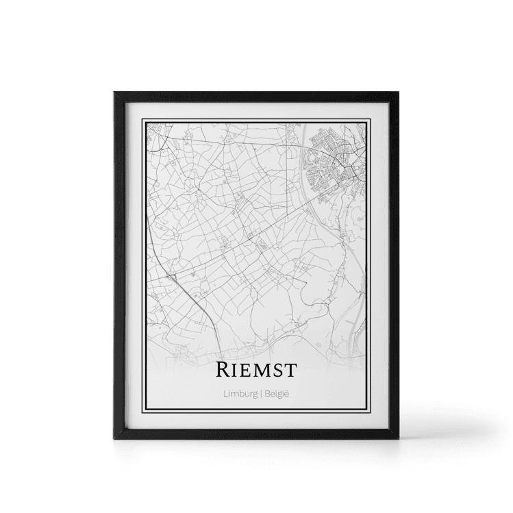 Plattegrond Riemst poster