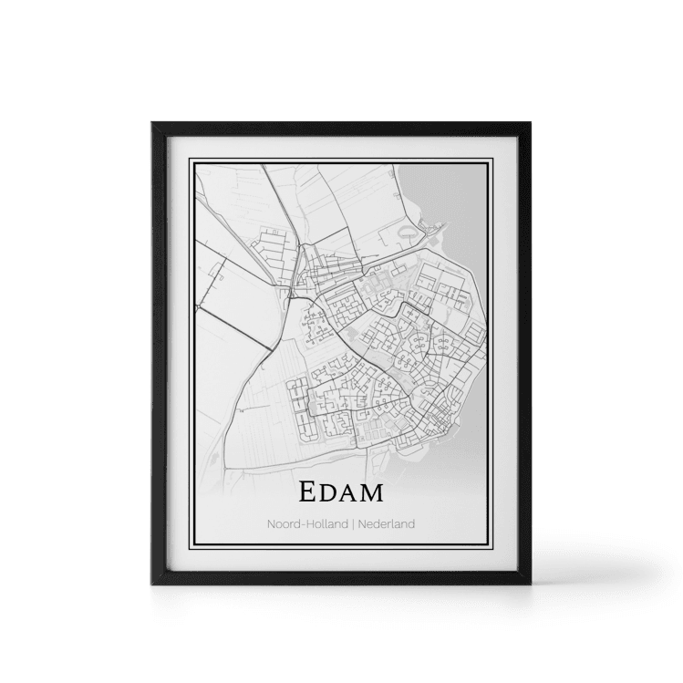Plattegrond Edam poster - Where It Happened