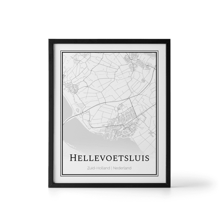 Plattegrond Hellevoetsluis poster Where It Happened