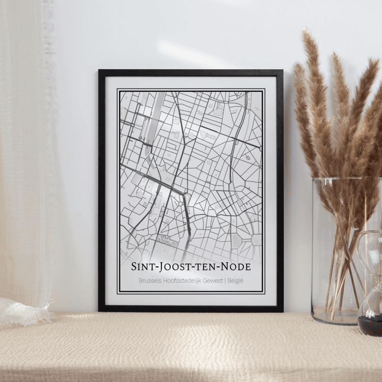 Plattegrond Sint-Joost-ten-Node poster 2