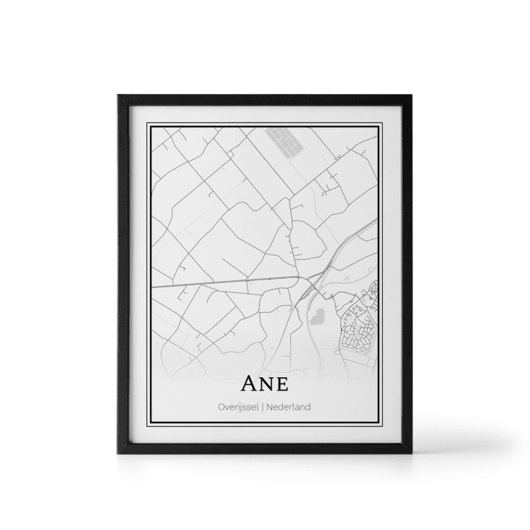 Plattegrond Ane poster