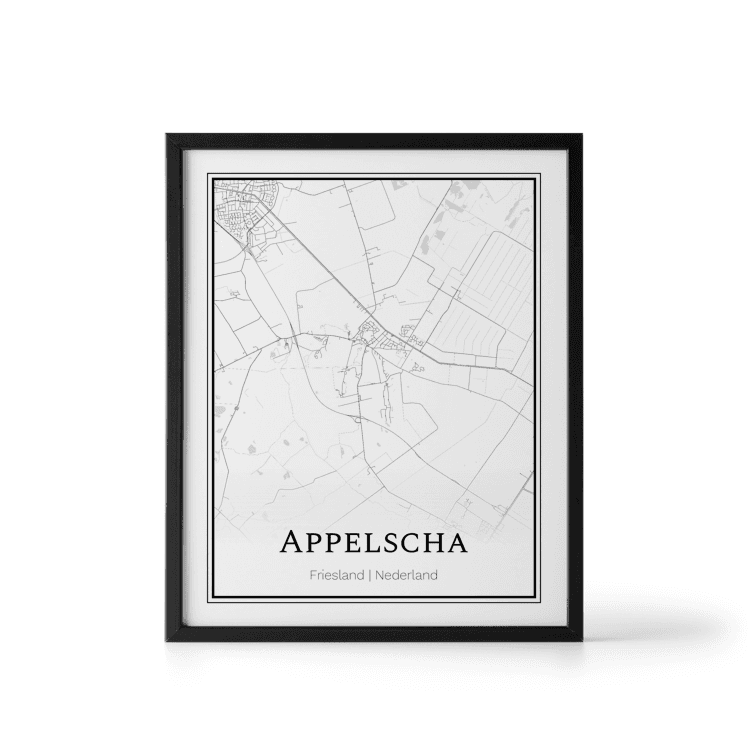 Plattegrond Appelscha poster