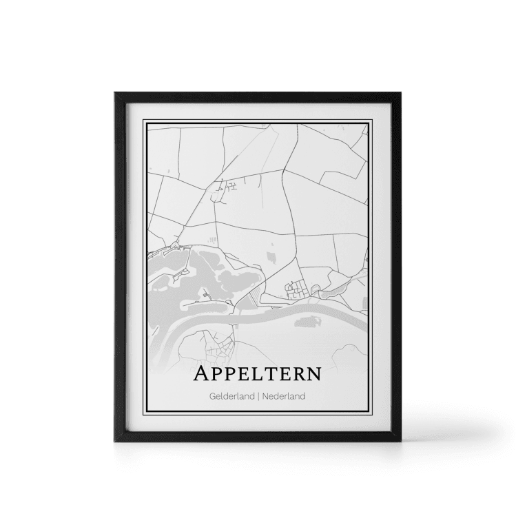 Plattegrond Appeltern poster