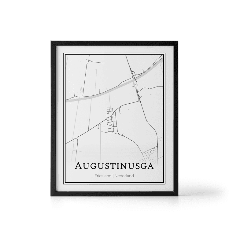 Plattegrond Augustinusga poster