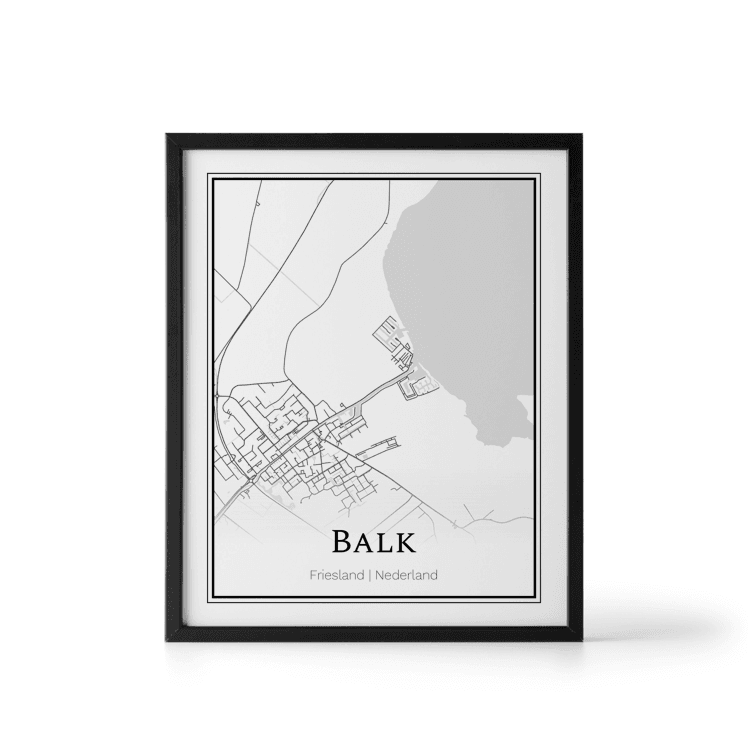 Plattegrond Balk poster