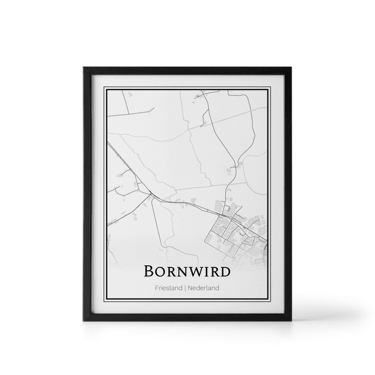 Plattegrond Bornwird poster