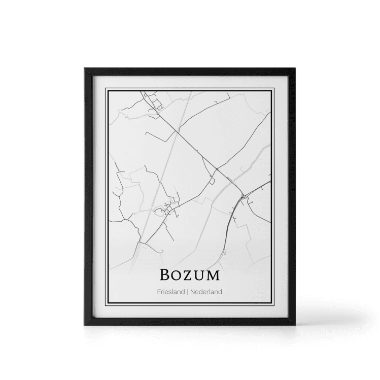 Plattegrond Bozum poster