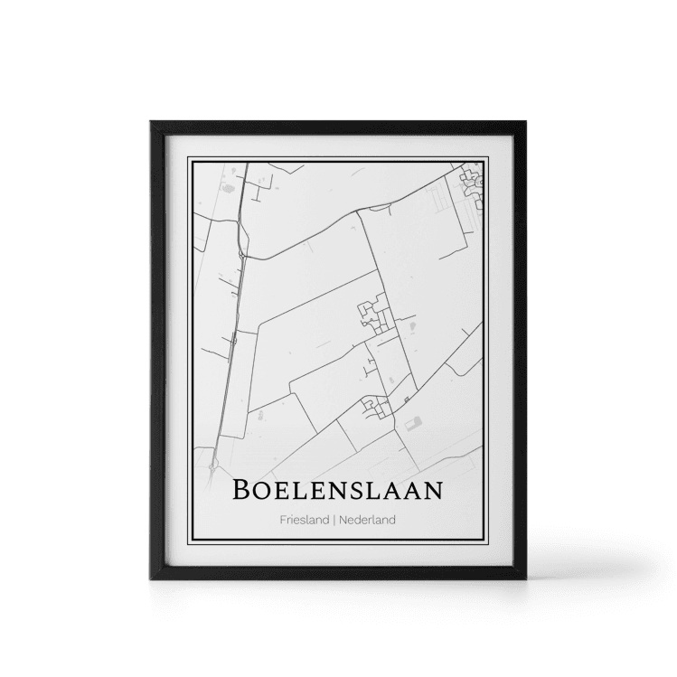 Plattegrond Boelenslaan poster