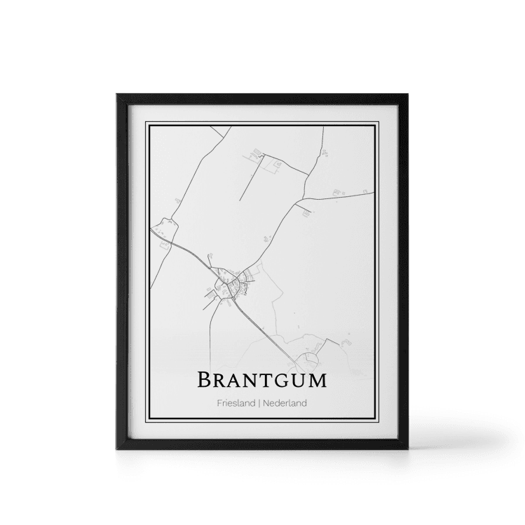Plattegrond Brantgum poster