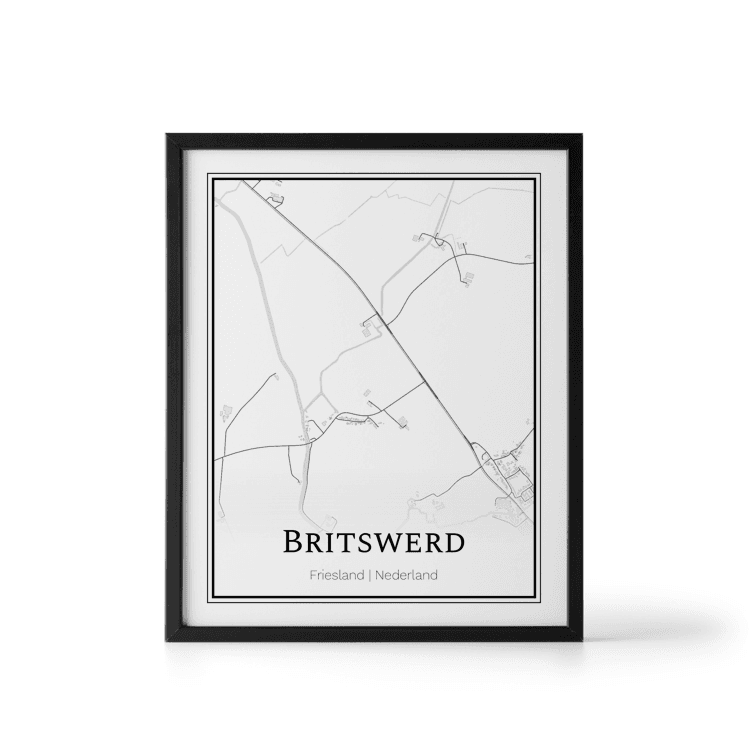 Plattegrond Britswerd poster