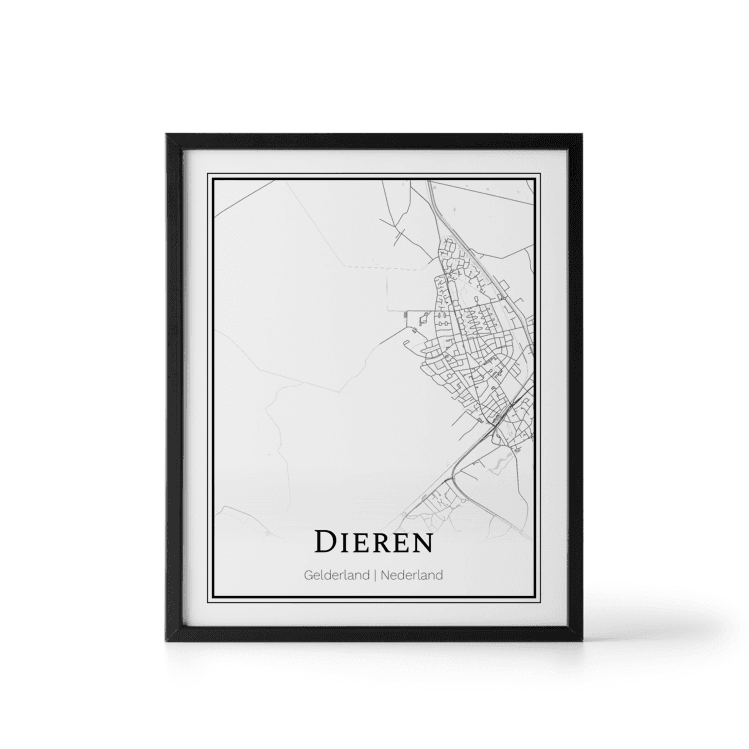 Plattegrond Dieren poster