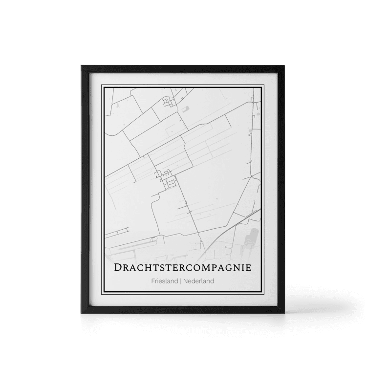 Plattegrond Drachtstercompagnie poster