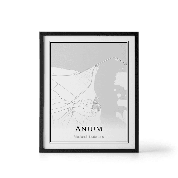 Plattegrond Anjum poster