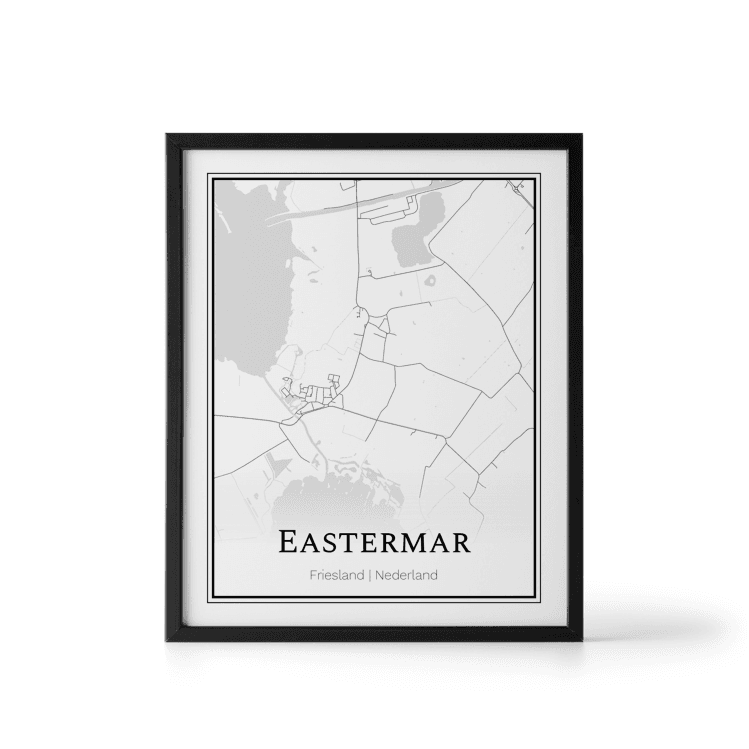 Plattegrond Eastermar poster
