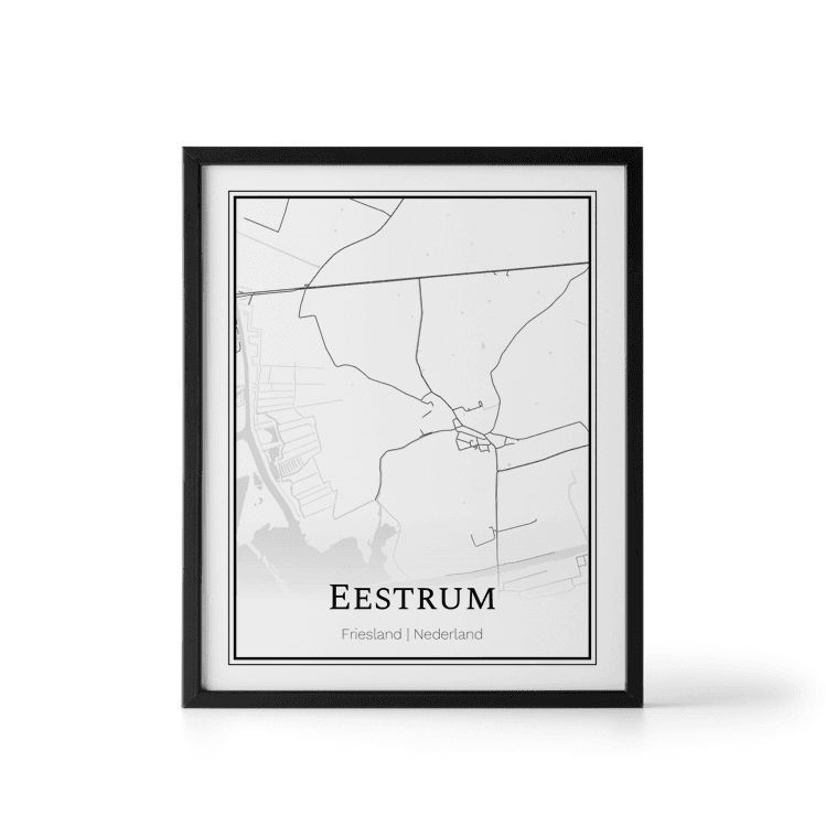 Plattegrond Eestrum poster