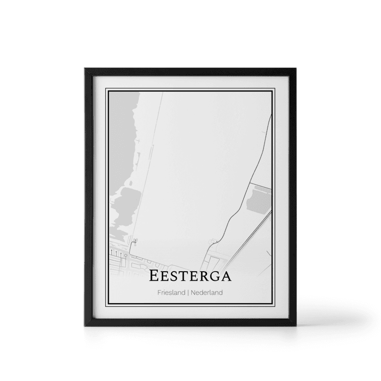 Plattegrond Eesterga poster