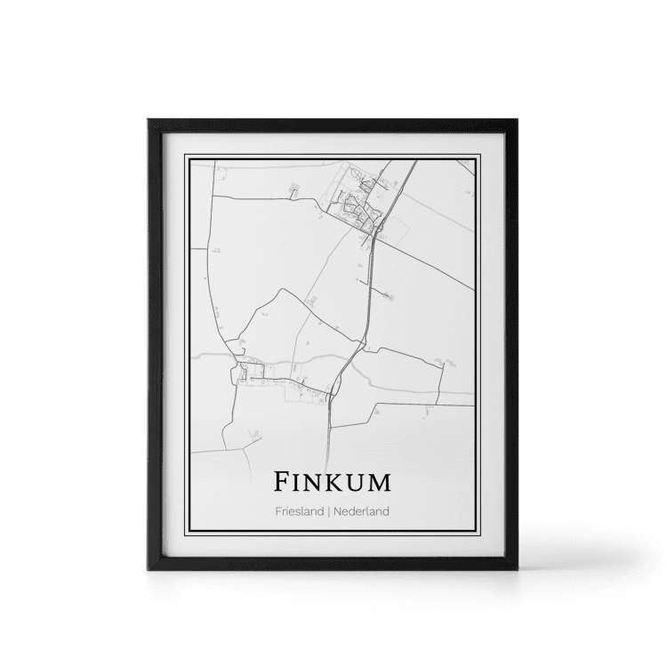Plattegrond Finkum poster