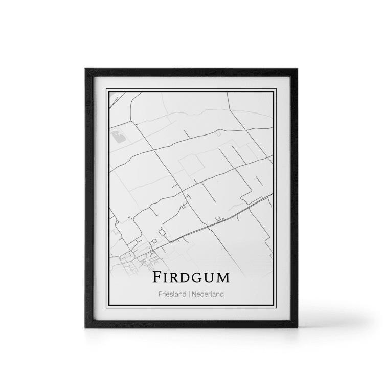 Plattegrond Firdgum poster
