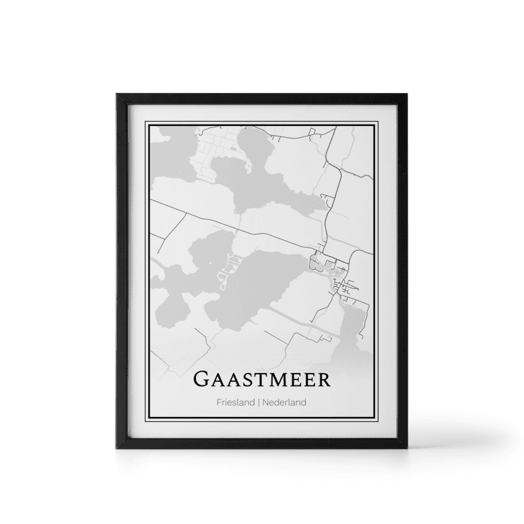 Plattegrond Gaastmeer poster
