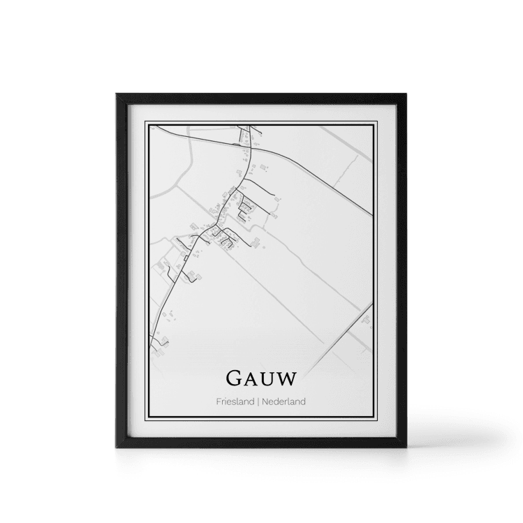 Plattegrond Gauw poster