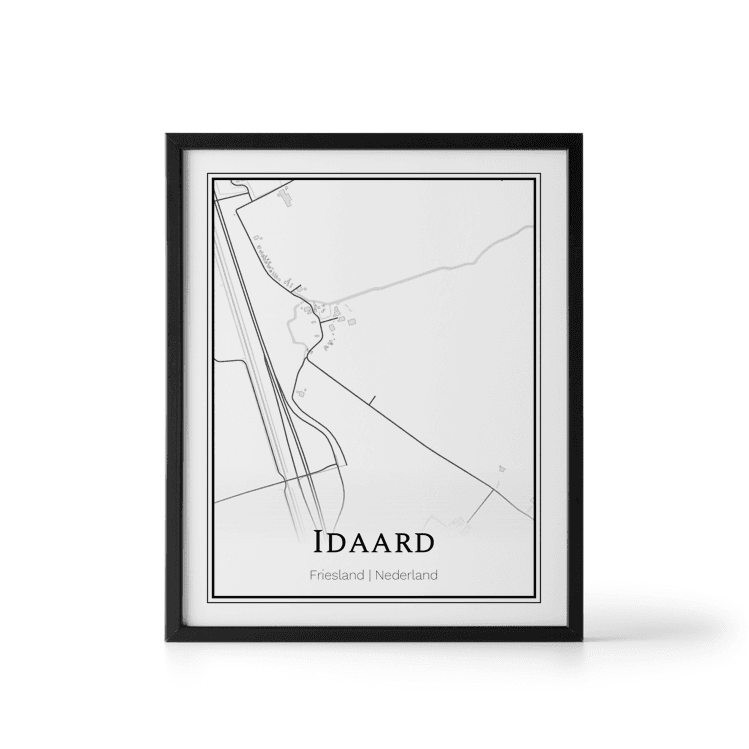Plattegrond Idaard poster