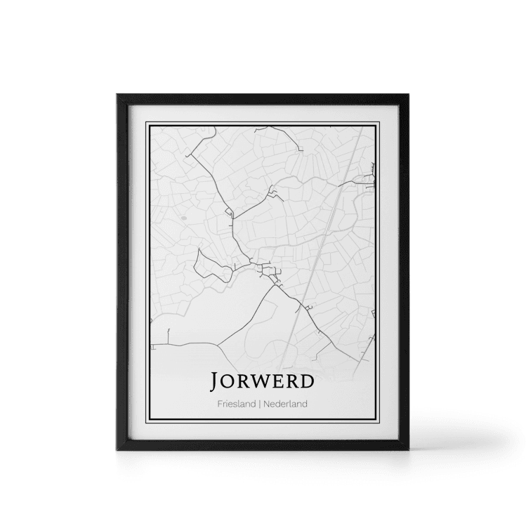 Plattegrond Jorwerd poster