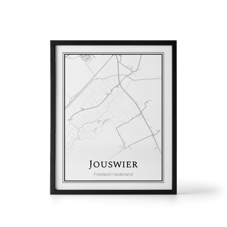 Plattegrond Jouswier poster