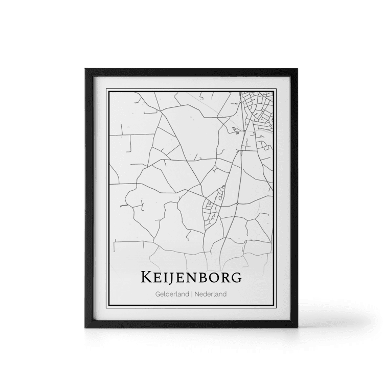 Plattegrond Keijenborg poster
