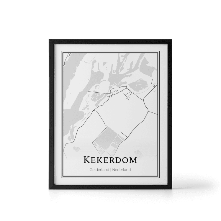 Plattegrond Kekerdom poster