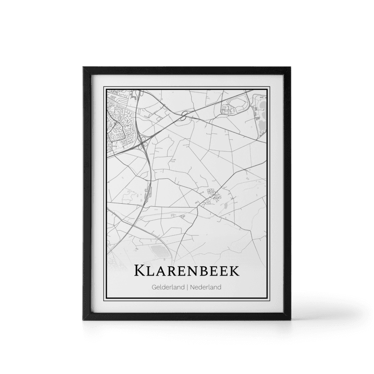 Plattegrond Klarenbeek poster