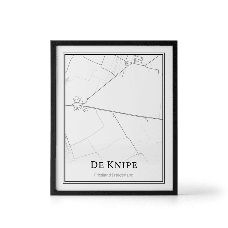 Plattegrond De Knipe poster