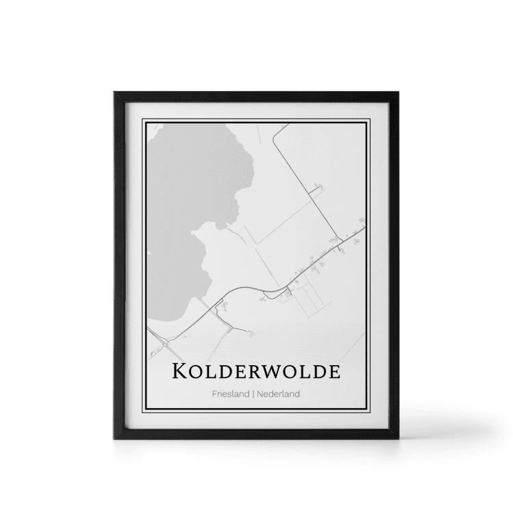 Plattegrond Kolderwolde poster