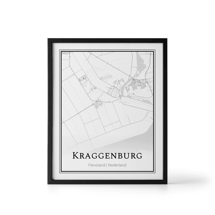 Plattegrond Kraggenburg poster