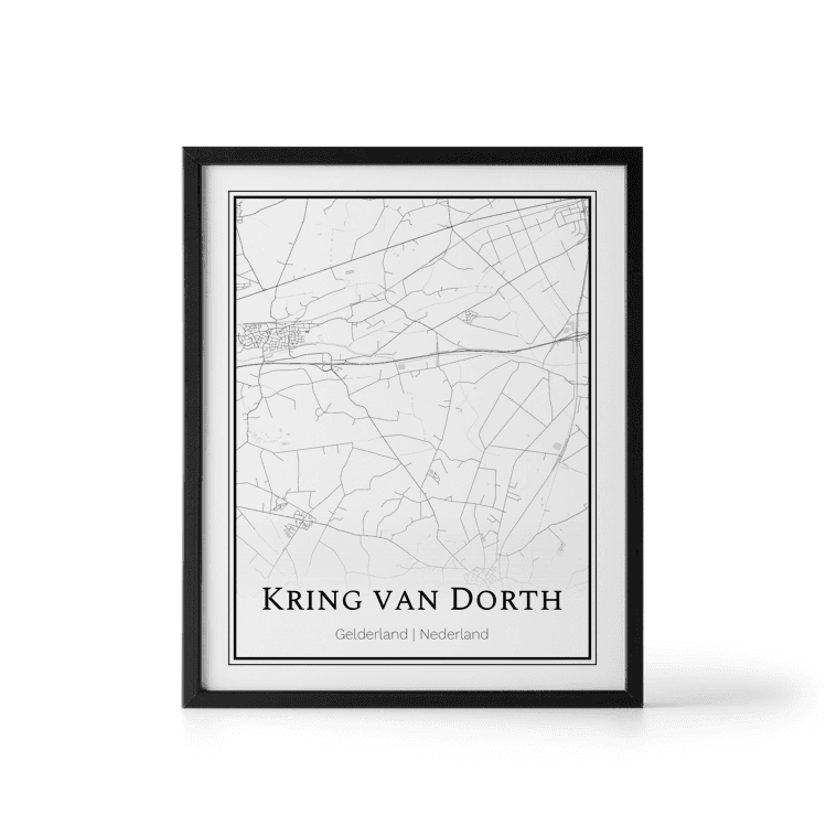 Plattegrond Kring van Dorth poster