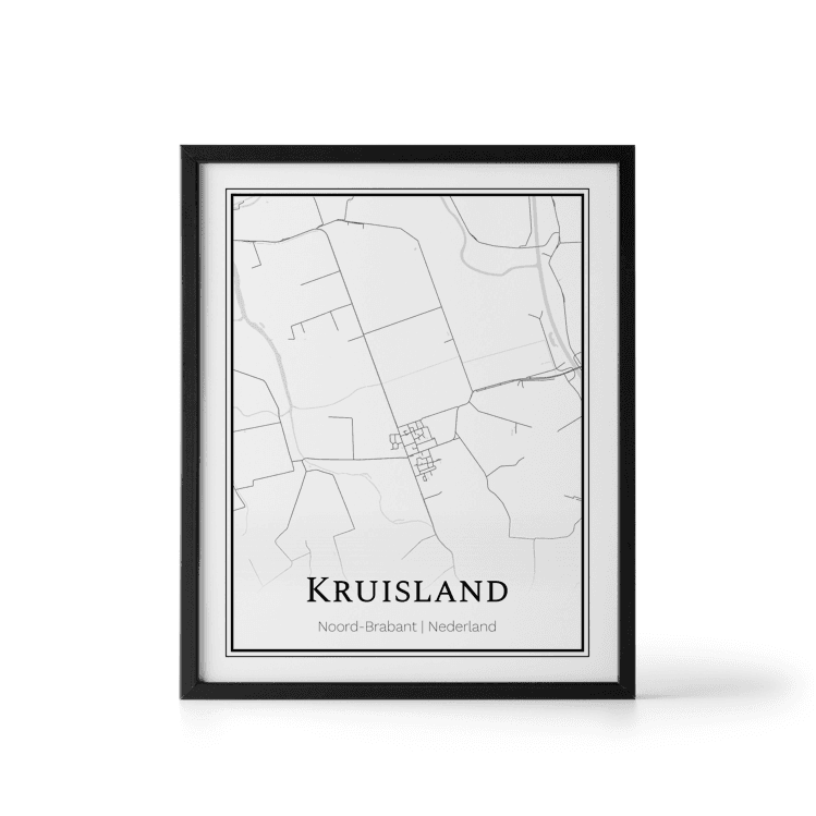 Plattegrond Kruisland poster