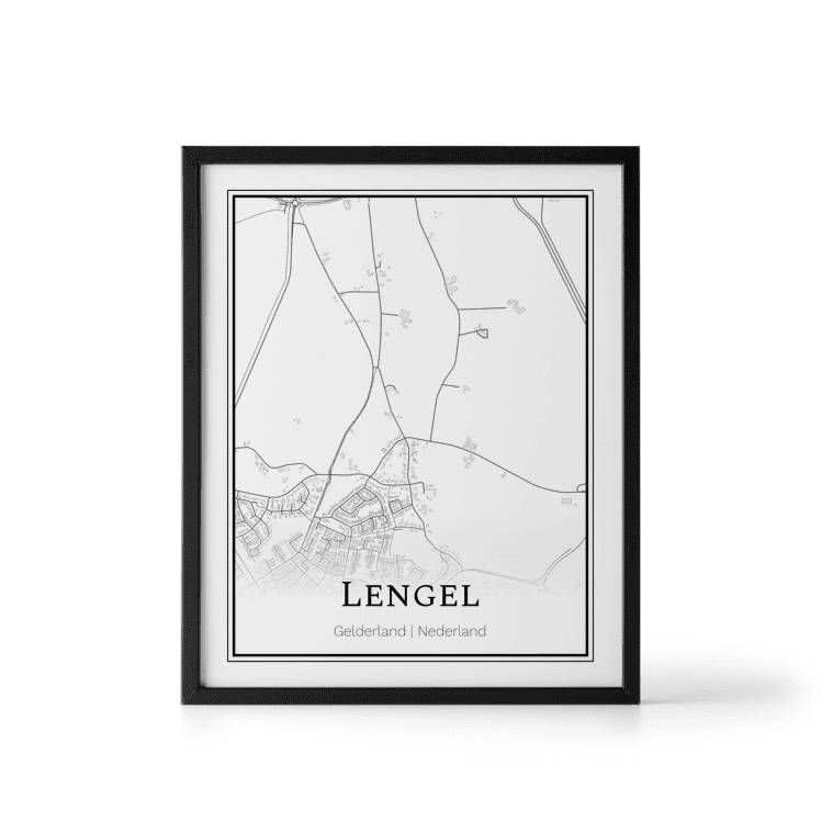 Plattegrond Lengel poster