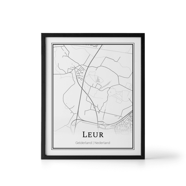 Plattegrond Leur poster