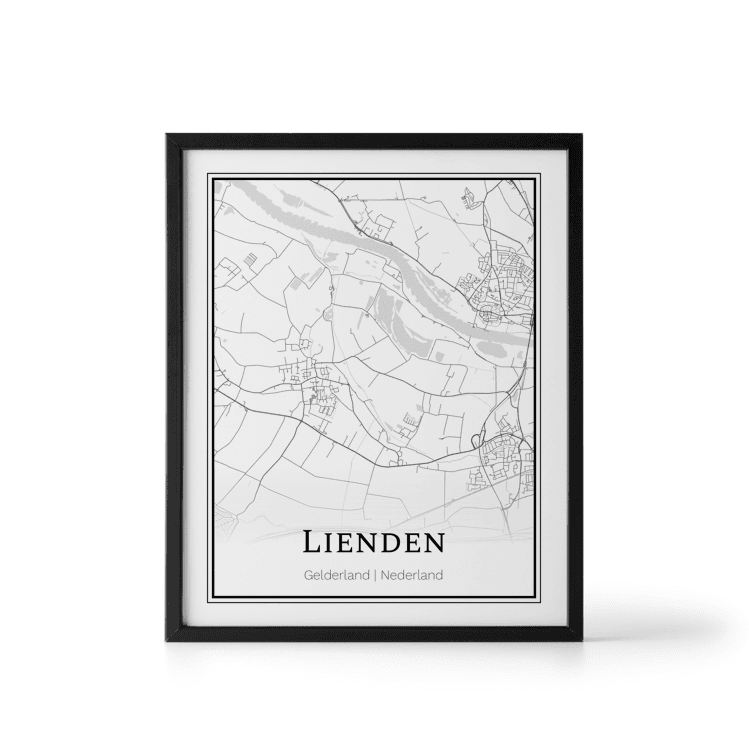 Plattegrond Lienden poster