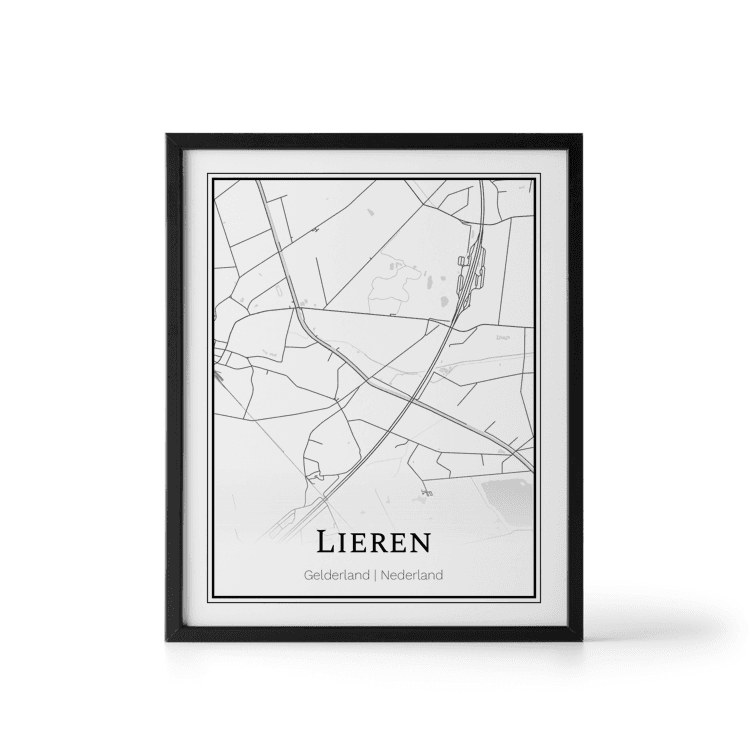 Plattegrond Lieren poster