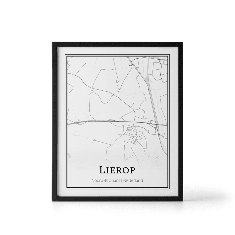 Plattegrond Lierop poster
