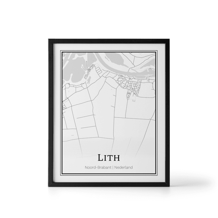Plattegrond Lith poster