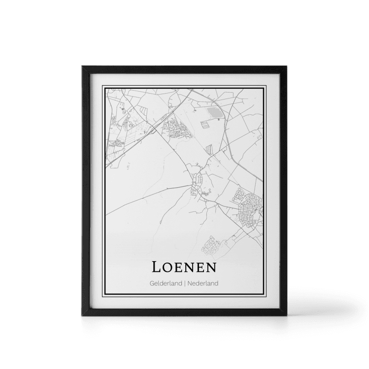 Plattegrond Loenen poster