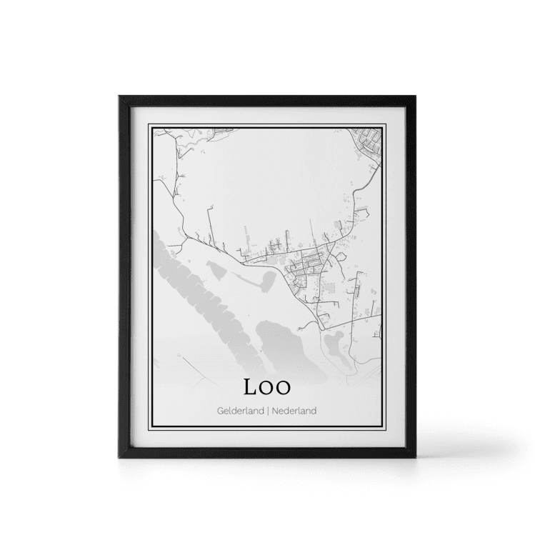 Plattegrond Loo poster