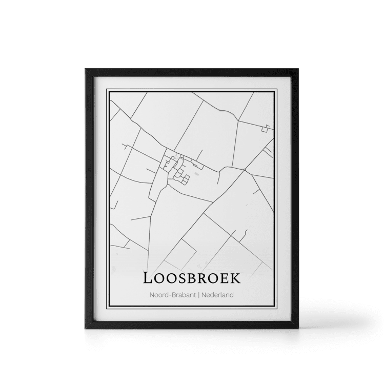Plattegrond Loosbroek poster