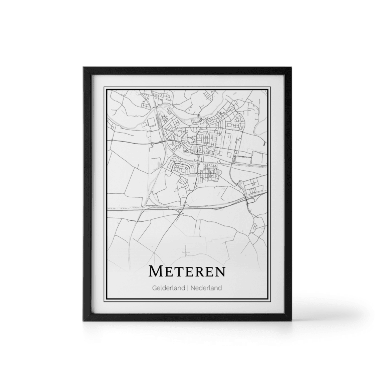 Plattegrond Meteren poster