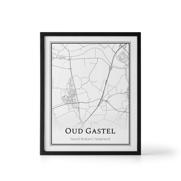Plattegrond Oud Gastel poster Where It Happened